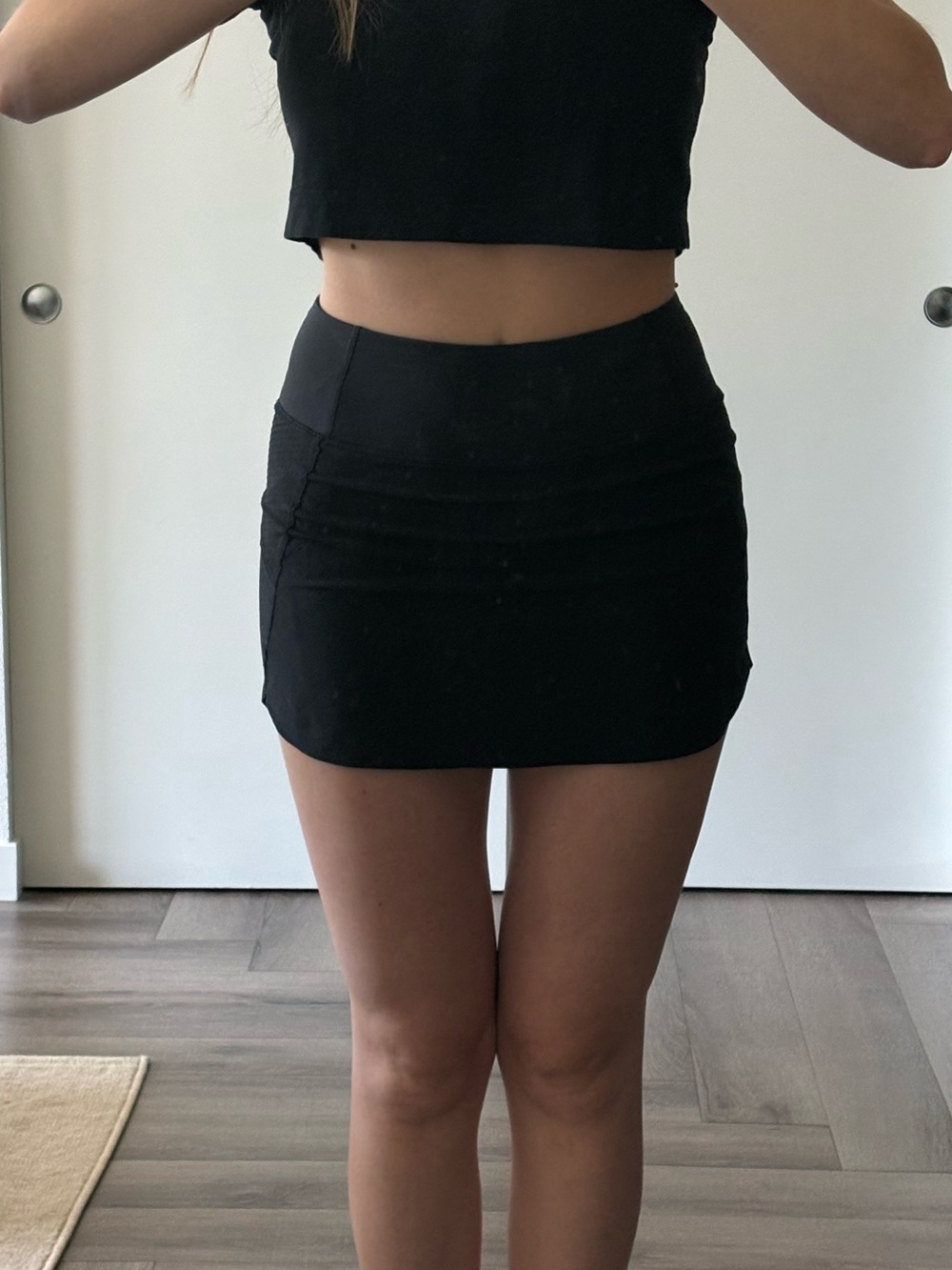 Athleta Black High-Waist Mini Skirt - Sleek Everyday Staple